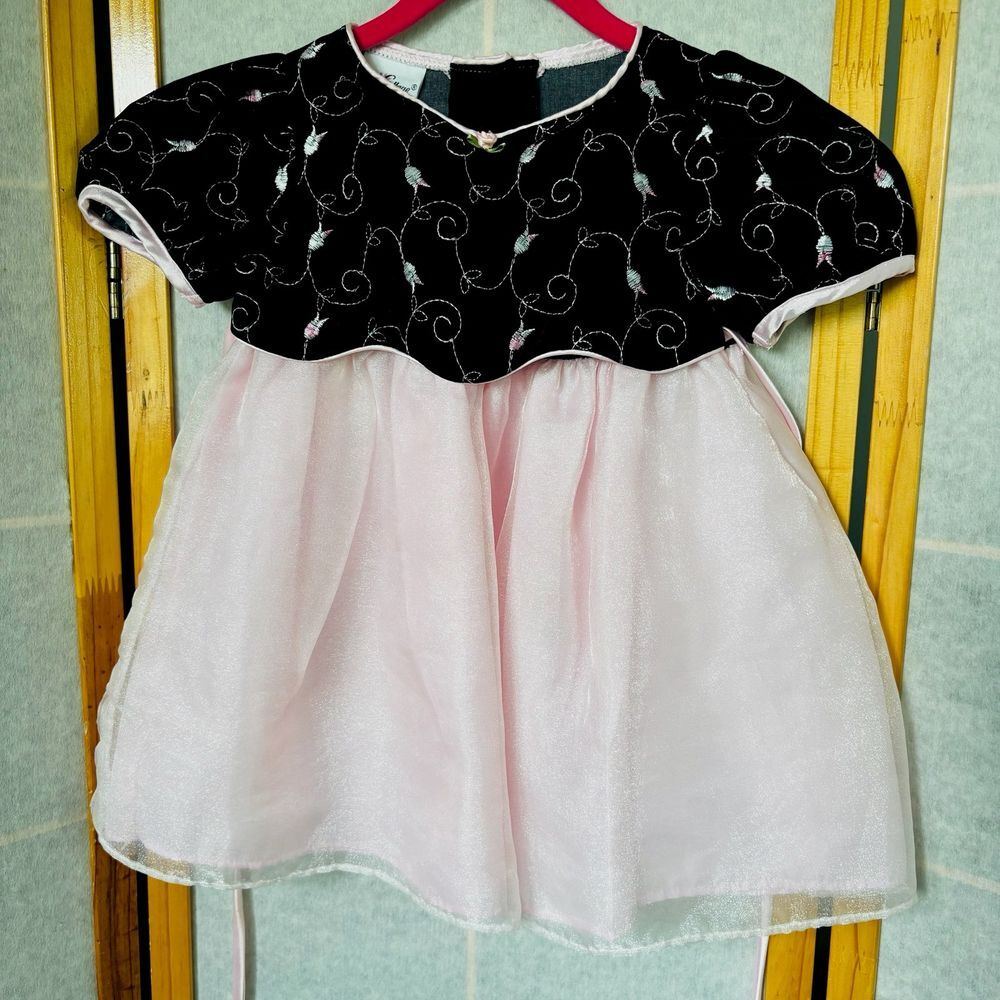 Rose Cottage Girl's Size 3 3T Dress Toddler Fancy Velvet Princess
